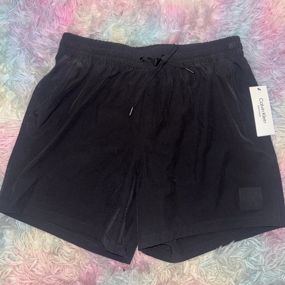 Calvin Klein Black Swim Shorts Women’s Medium NEW WITH TAGS